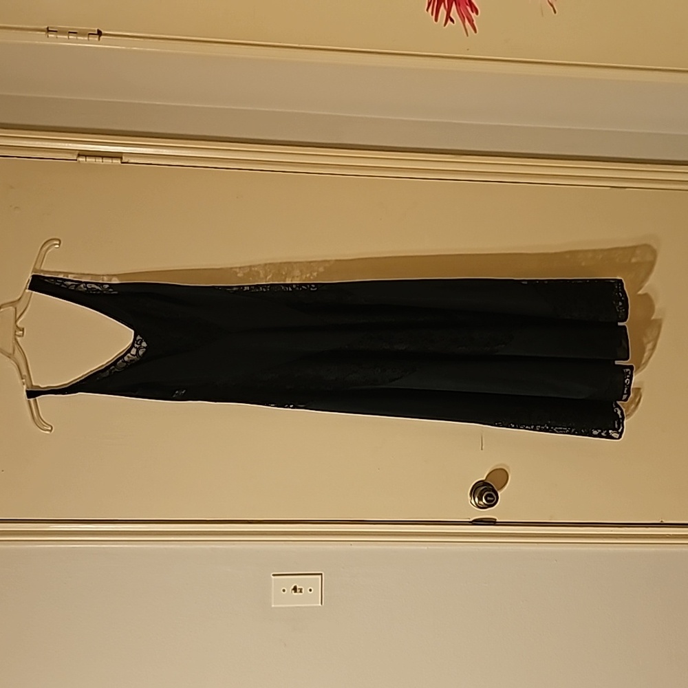 Vintage Fredericks of Hollywood Sexy Black Night Gown
